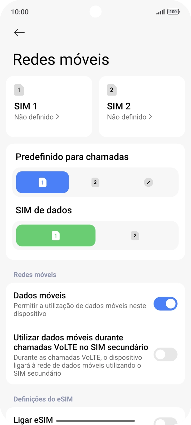 Prima o plano pretendido.
