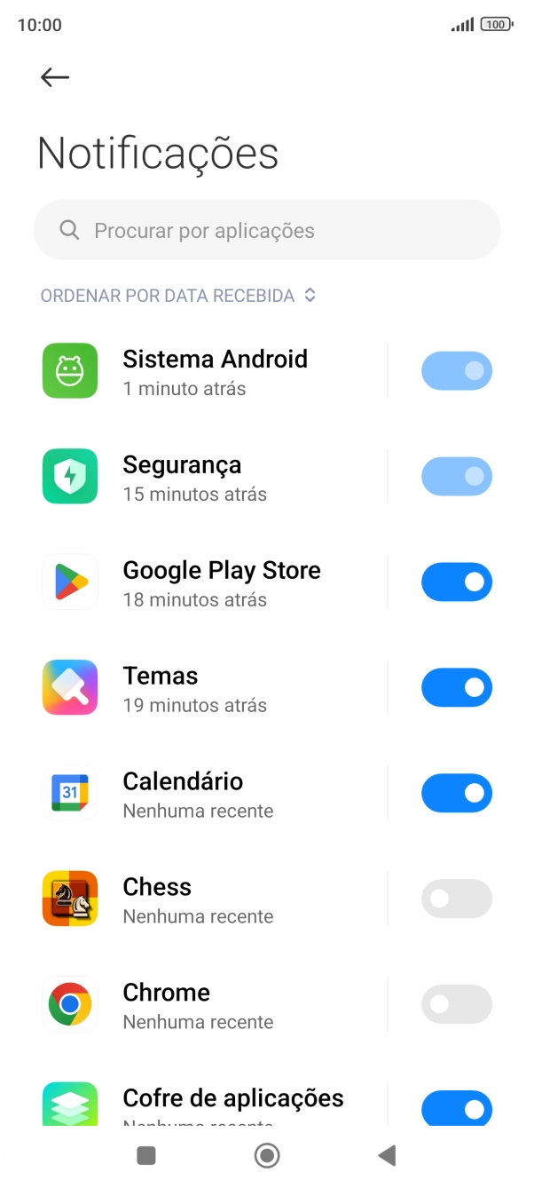 Prima a app pretendida.