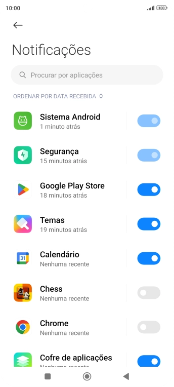 Prima a app pretendida.