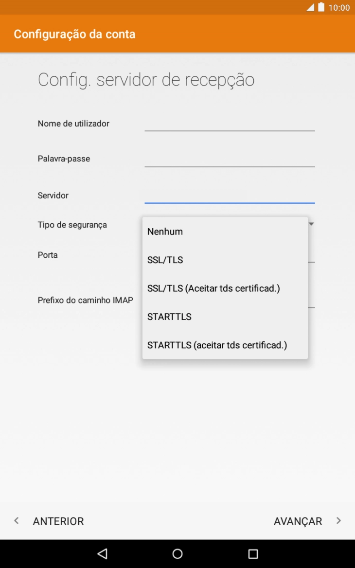 Prima Nenhum para desativar a função.