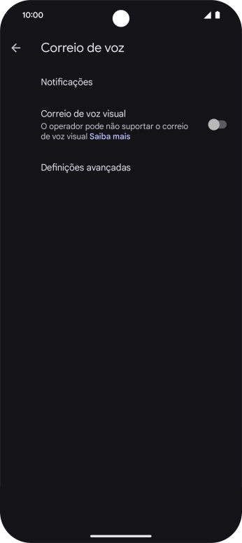 Prima Definições avançadas.