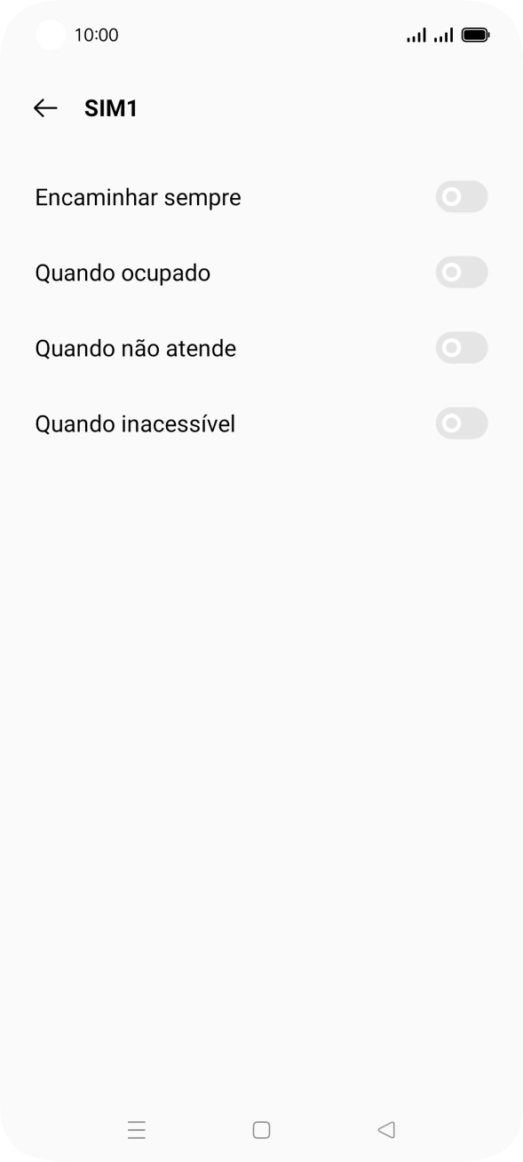 Prima o indicador junto ao tipo de desvio pretendido.