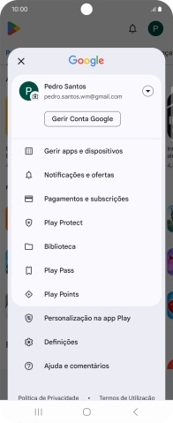 Prima Gerir apps e dispositivos.
