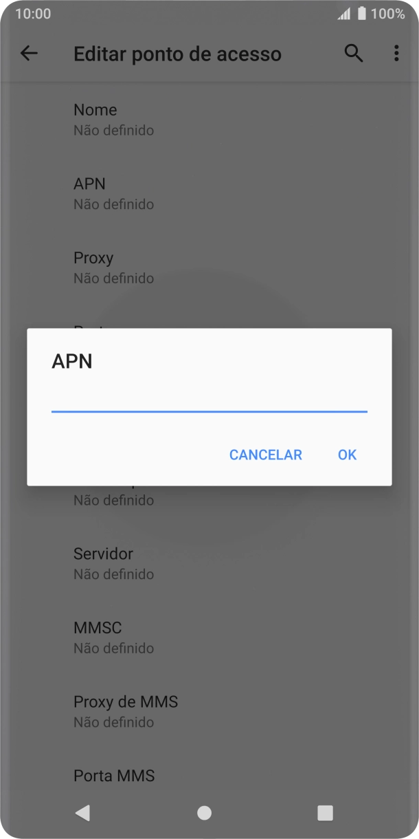 Introduza net2.vodafone.pt e prima OK.