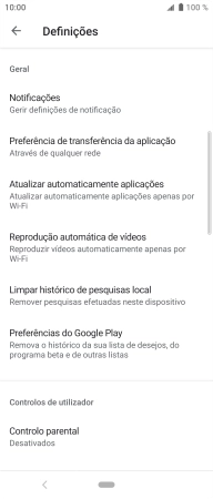 Prima Atualizar automaticamente aplicações.