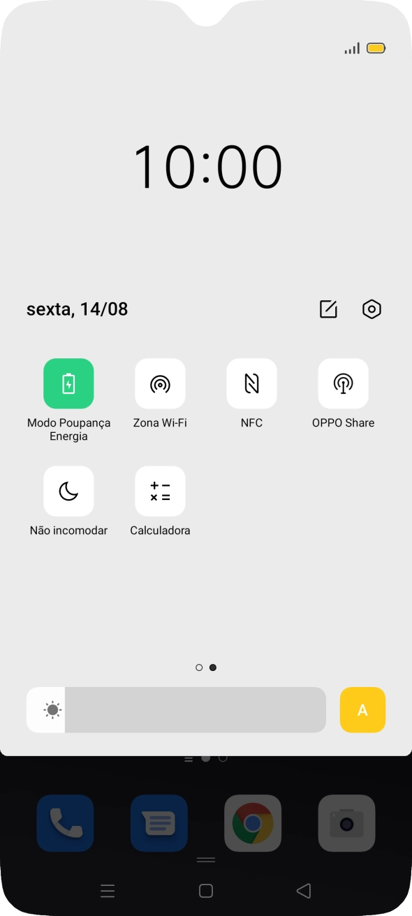 Prima a tecla de início para terminar e voltar ao ecrã inicial.