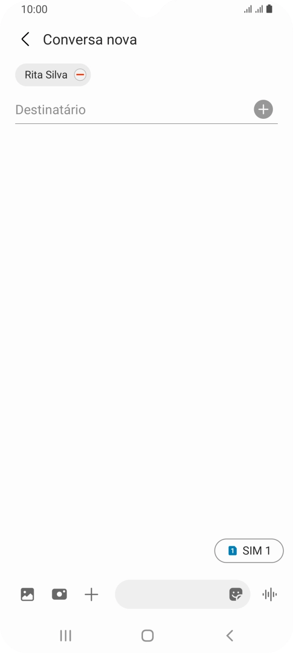 Prima o ícone de cartão SIM para escolher o cartão SIM pretendido.