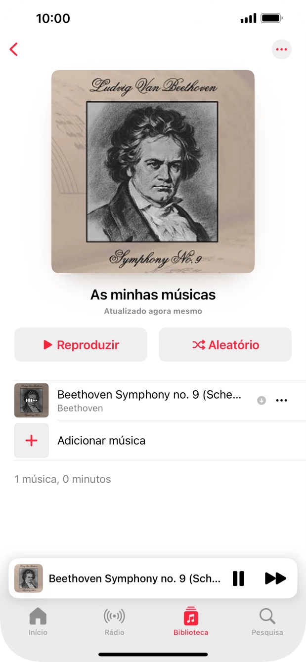 Prima o título da música.