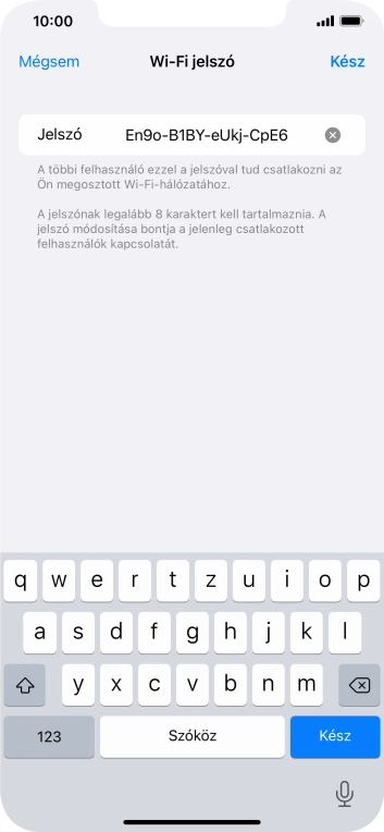 Válaszd a Kész lehetőséget.