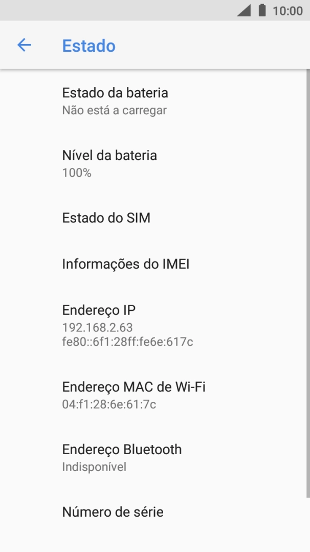 Prima Informações do IMEI.