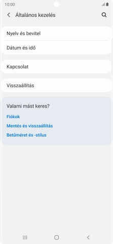 Válaszd a Visszaállítás lehetőséget.