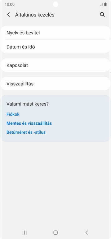 Válaszd a Visszaállítás lehetőséget.