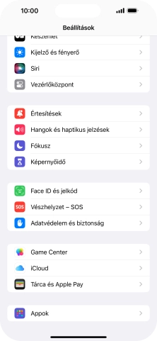 Válaszd az Appok lehetőséget.