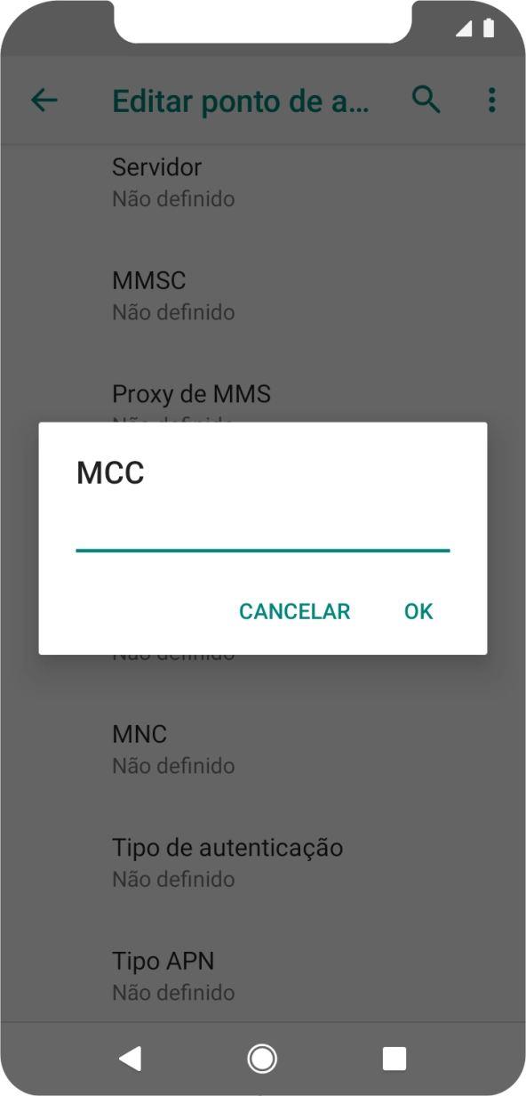 Introduza 268 e prima OK.