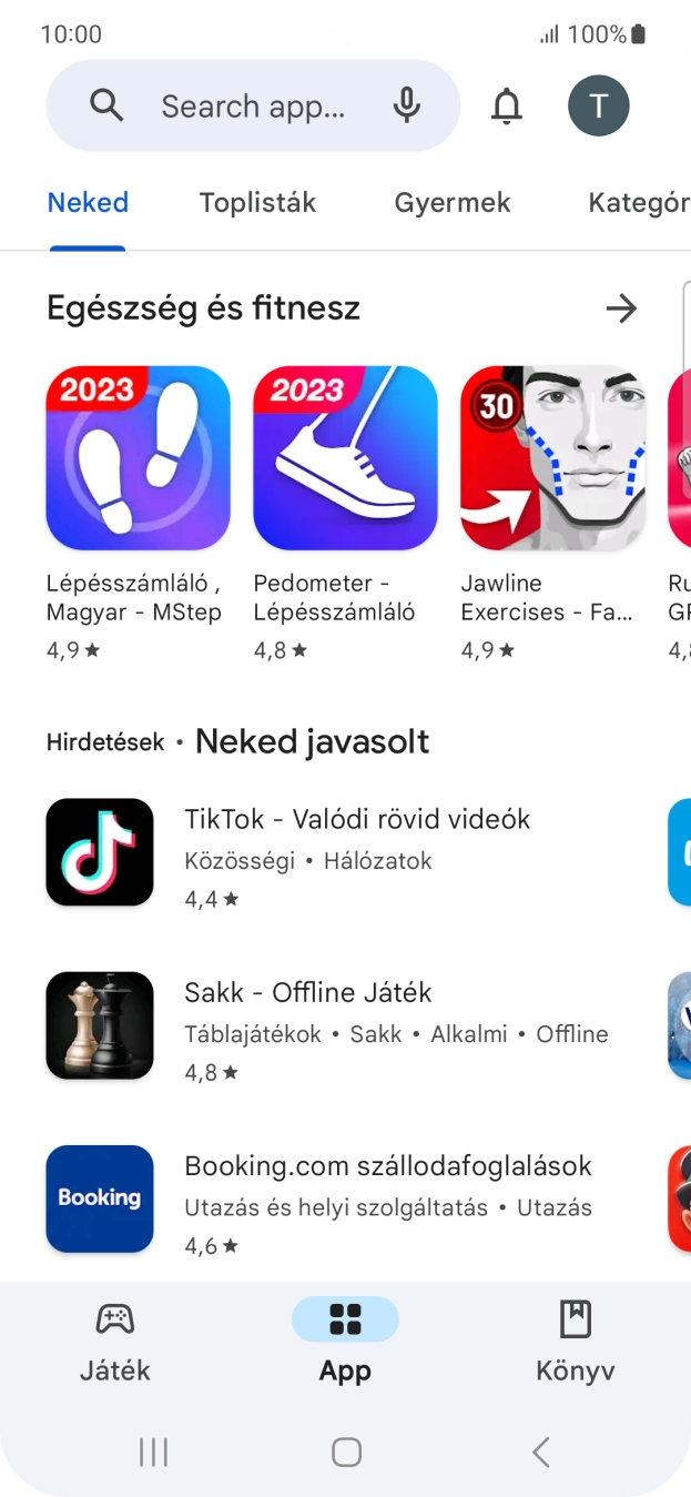 Kattints a keresés mezőre.