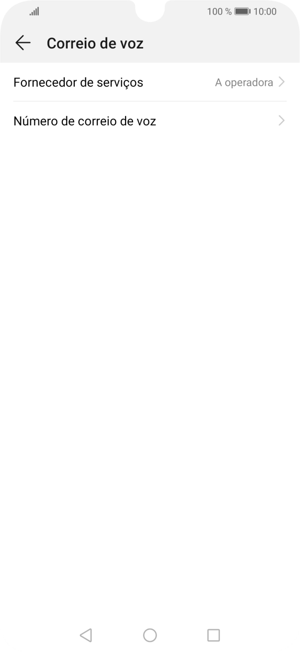 Prima Número de correio de voz.