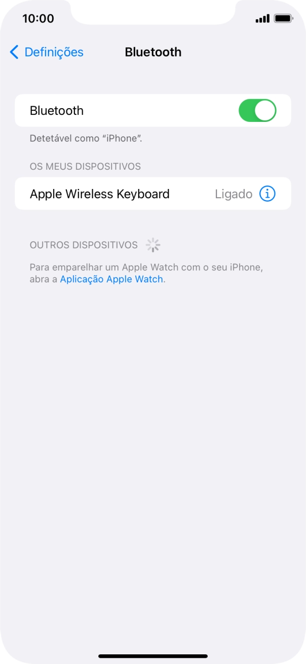 Para voltar ao ecrã inicial, deslize o dedo de baixo para cima a partir da base do ecrã.