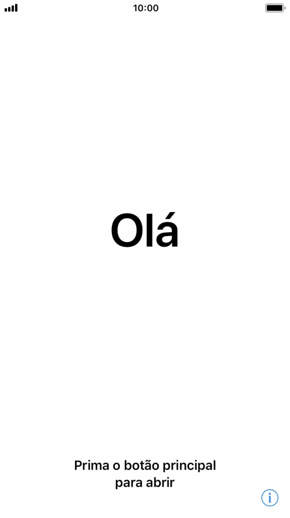 Prima a tecla de início.