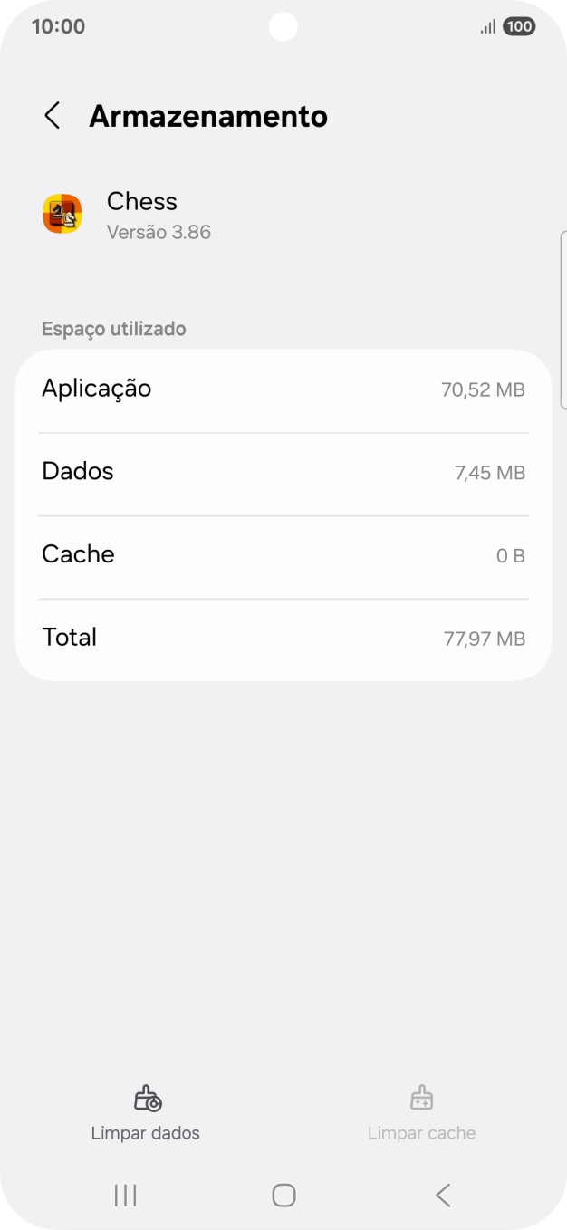 Prima a tecla de início para terminar e voltar ao ecrã inicial.