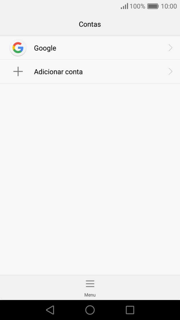 Prima Adicionar conta.