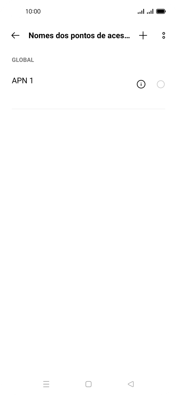 Prima o ícone de nova ligação de dados.