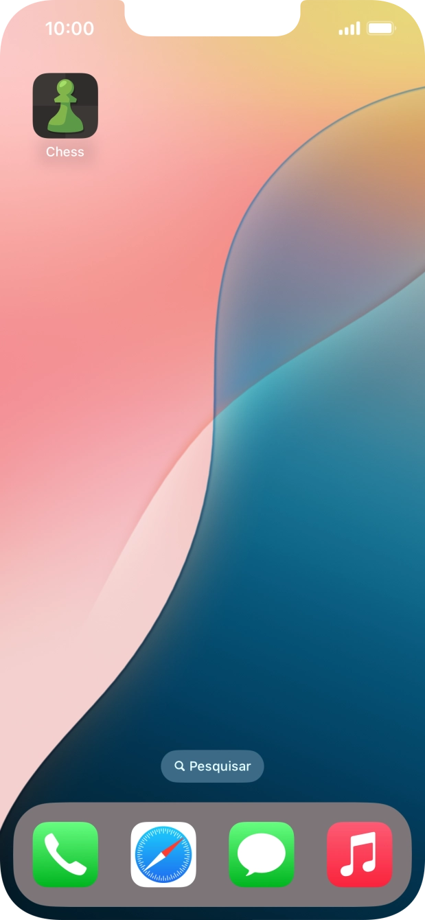 Mantenha premida por um momento a app pretendida.