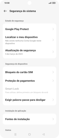 Prima Bloqueio do cartão SIM.