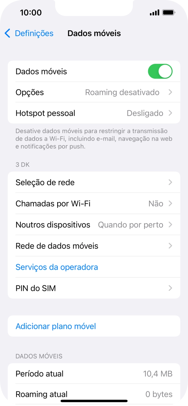 Prima Rede de dados móveis.