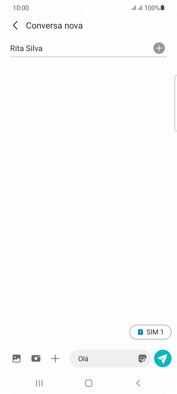 Prima o ícone de imagens.