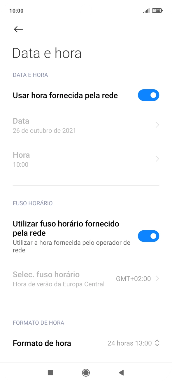 Prima a tecla de início para terminar e voltar ao ecrã inicial.