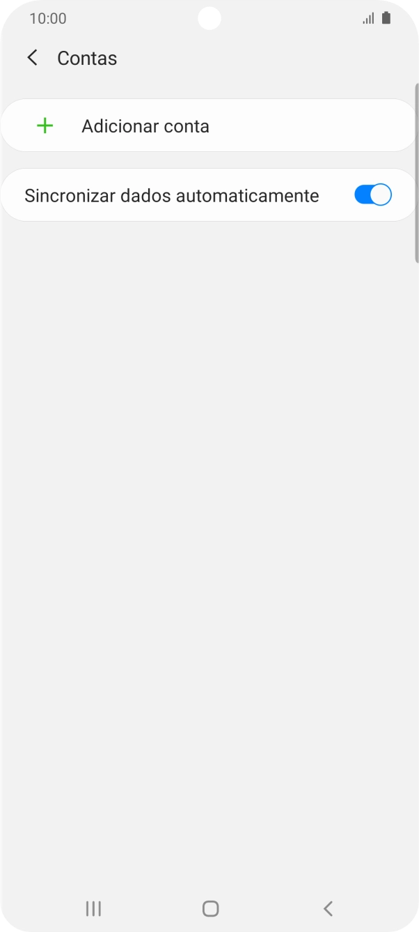 Prima Adicionar conta.