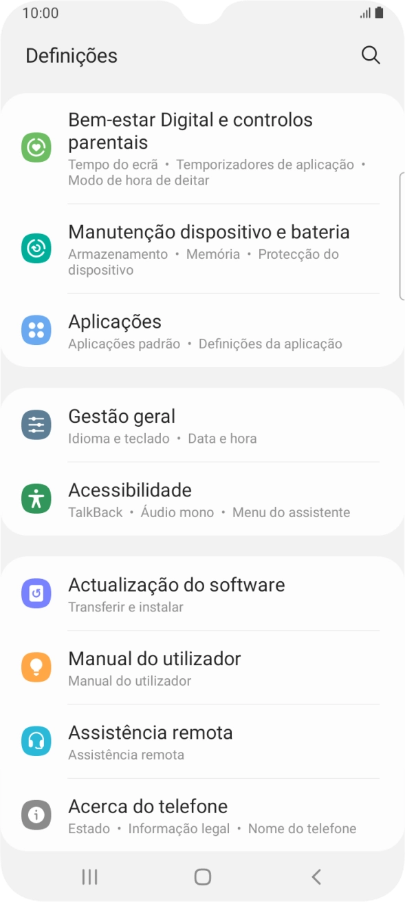 Prima Manutenção dispositivo e bateria.