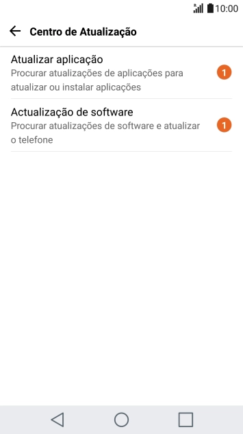 Prima Actualização de software.