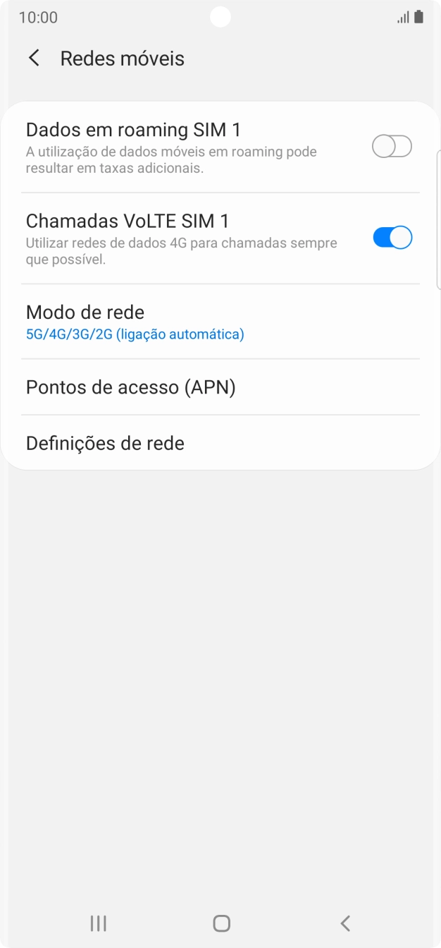 Prima Pontos de acesso (APN).