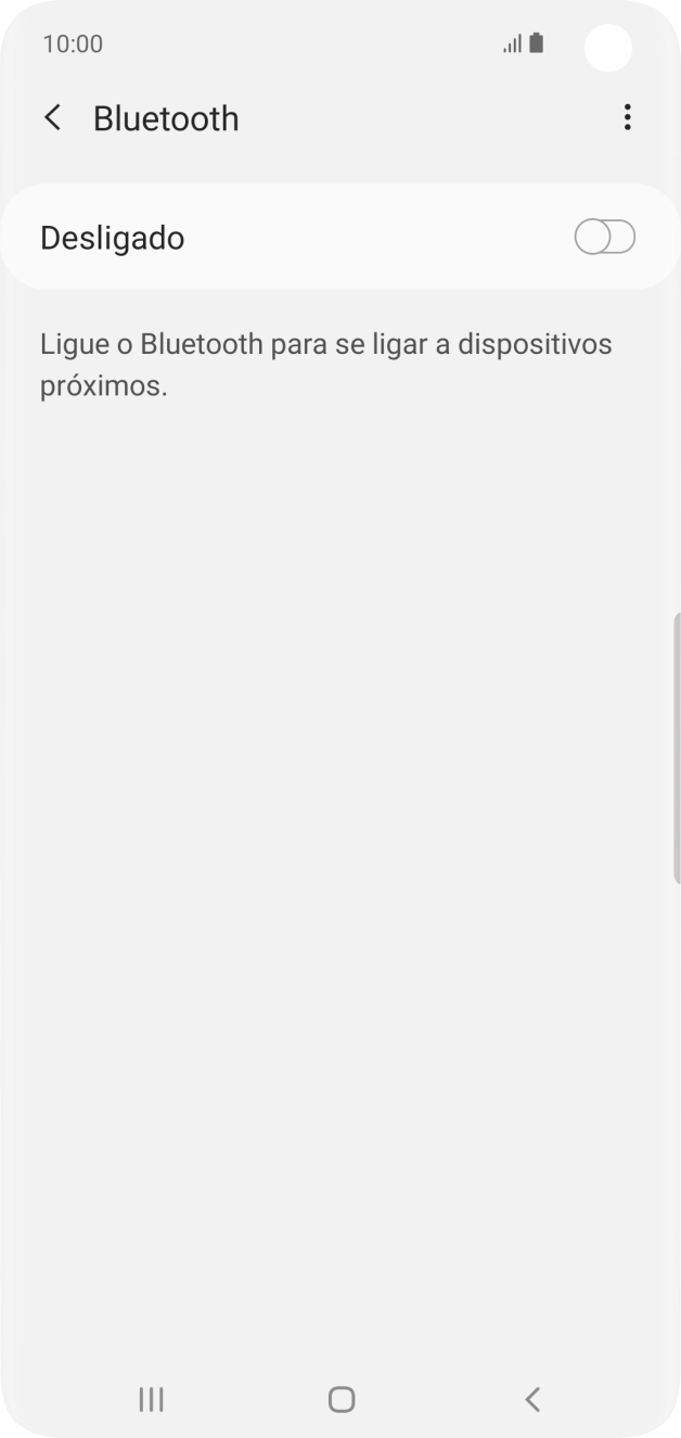 Prima o indicador para ativar a função.