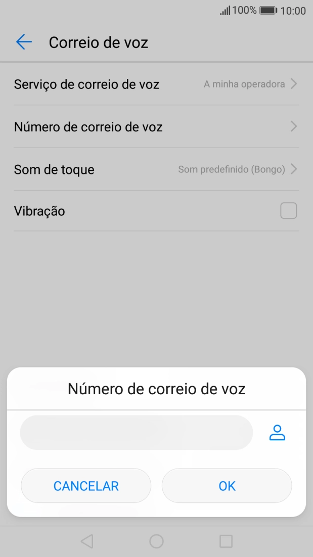 Introduza 123 e prima OK.