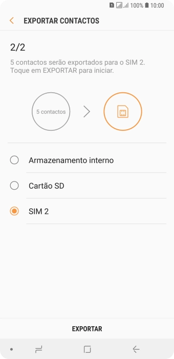 Prima EXPORTAR.