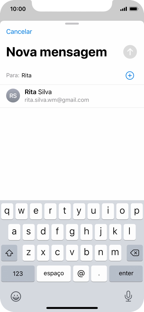 Prima o contacto pretendido.