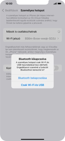 Amennyiben be van kapcsolva a Wi-Fi, válaszd a Csak Wi-Fi és USB lehetőséget.