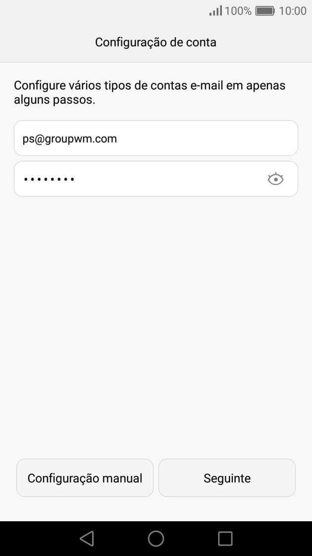 Prima Configuração manual.