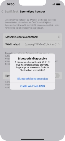 Amennyiben ki van kapcsolva a Wi-Fi, válaszd a Csak Wi-Fi és USB lehetőséget.