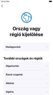 Válaszd ki a kívánt országot vagy régiót.