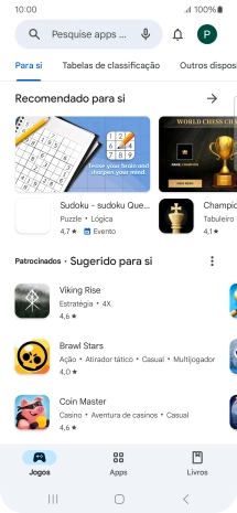 Prima a caixa de pesquisa.