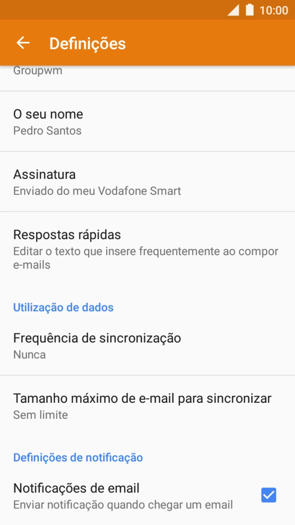 Prima o campo junto a 