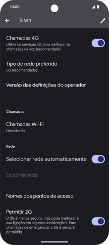 Prima Nomes dos pontos de acesso.