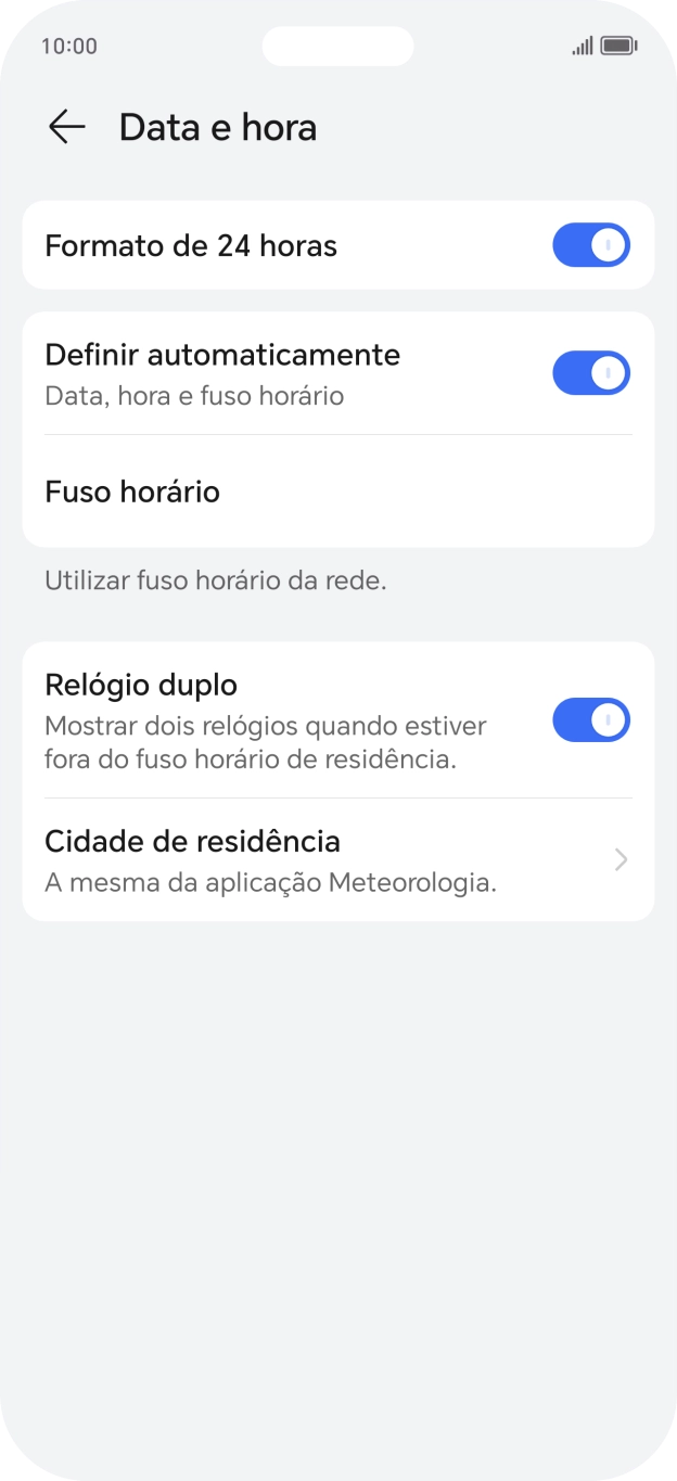 Para voltar ao ecrã inicial, deslize o dedo de baixo para cima a partir da base do ecrã.