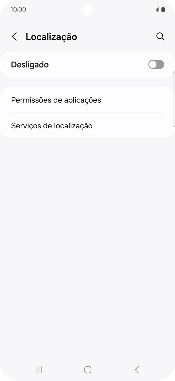 Prima o indicador para ativar ou desativar a função.