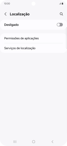 Prima o indicador para ativar ou desativar a função.