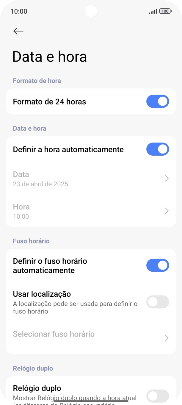 Para voltar ao ecrã inicial, deslize o dedo de baixo para cima a partir da base do ecrã.