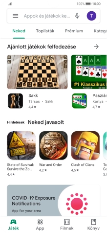 Kattints a keresés mezőre.